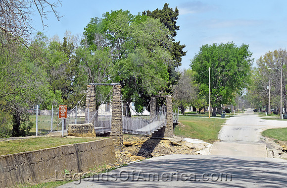 Moline, KS - Oldest Swinging Bridge