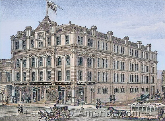 Wichita, KS - Bitting Brothers, clothiers, hatters and furnishers, 1887.