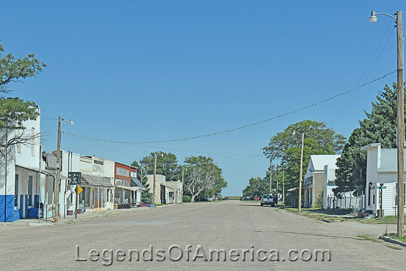 Kanorado, KS - Main Street
