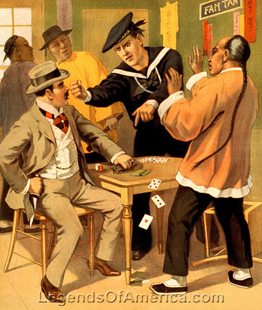 Gambling in Chinatown, 1899