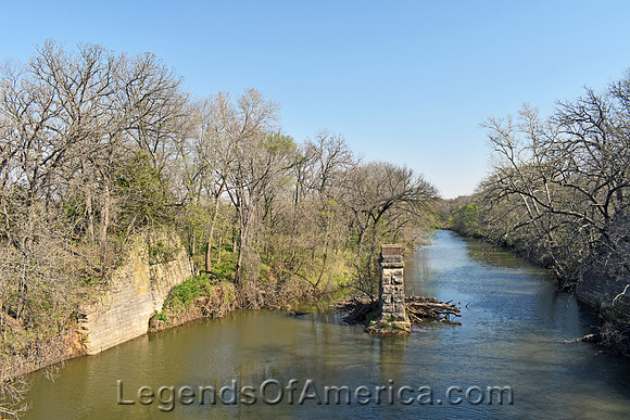 Elgin, KS - Cedar Creek Old  Bridge Pier