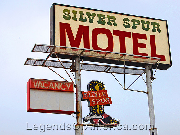 Amarillo, TX - Silver Spur Motel Sign