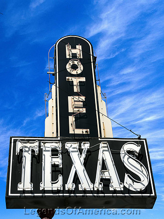 Fort Worth, TX - Hotel Texas Sign