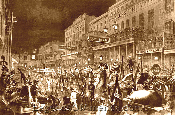 New Orleans, LA - Mardi Gras, 1867