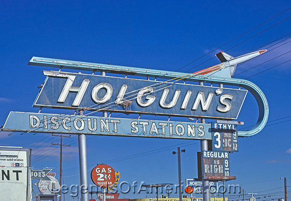 El Paso, TX - Holguin's Gas Sign, 1979
