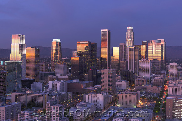 Los Angeles, CA - Skyline at Dusk