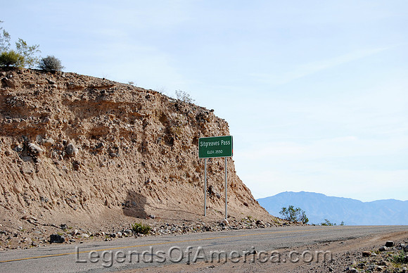 Sitgreaves Pass, AZ - Elevation Sign