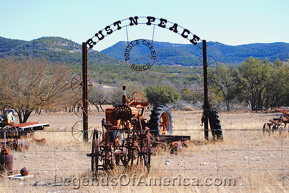 Camp Wood, TX - Rust in Peace Display - 2