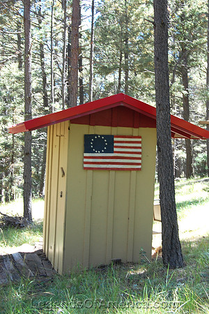 Eagle Nest, NM - Idlewild Outhouse - 2