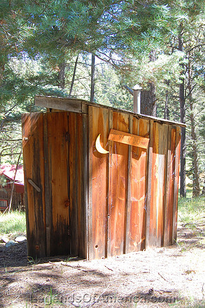 Eagle Nest, NM - Idlewild Outhouse - 3