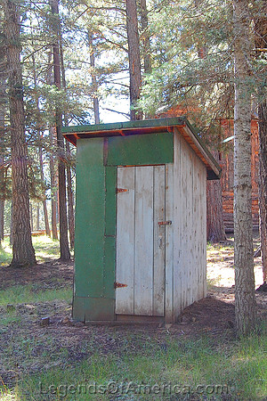 Eagle Nest, NM - Idlewild Outhouse - 4