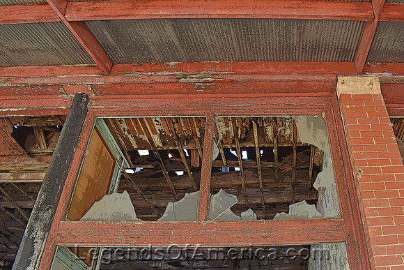 Elgin, KS - Old Building - 2 -Broken Glass