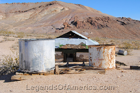 Rhyolite, NV - Shack and Tanks