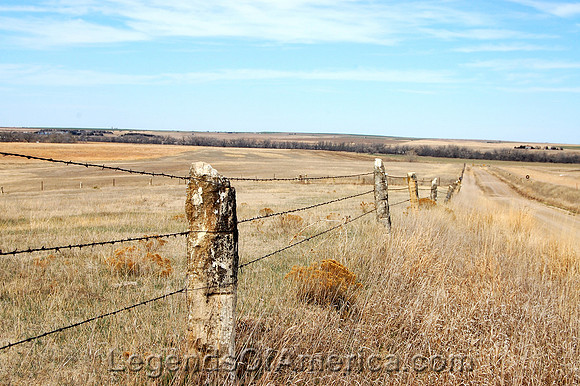 Schoenchen, KS - Post Rock Fence