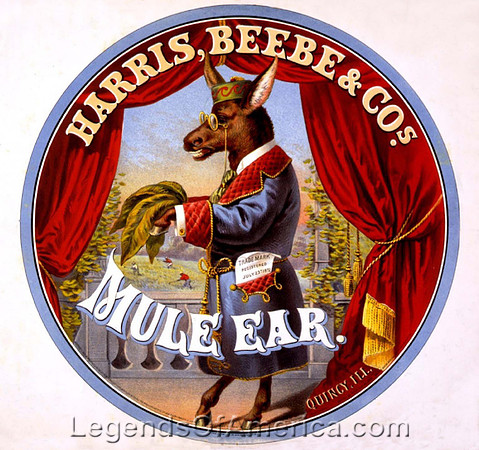 Mule Ear Tobacco, 1868