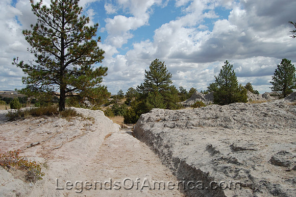 Guernsey, WY - Oregon Trail Ruts - 4