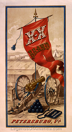 X-X Brand tobacco, Petersburg, Va, C.A. Butler,1857