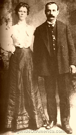 Harvey Logan, aka Kid Curry, outlaw member of the Wild Bunch and Annie Rogers