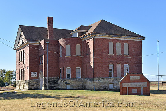 Burns, KS - High School-Museum