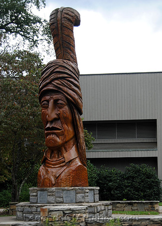 Cherokee, NC - Sequoyah Statue Museum of the Cherokee Indian - 2