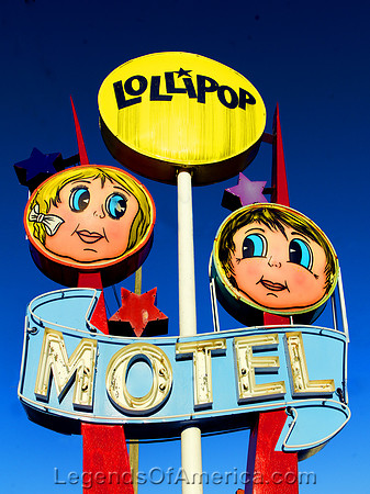 Wildwood, NJ - Lollipop Motel Sign