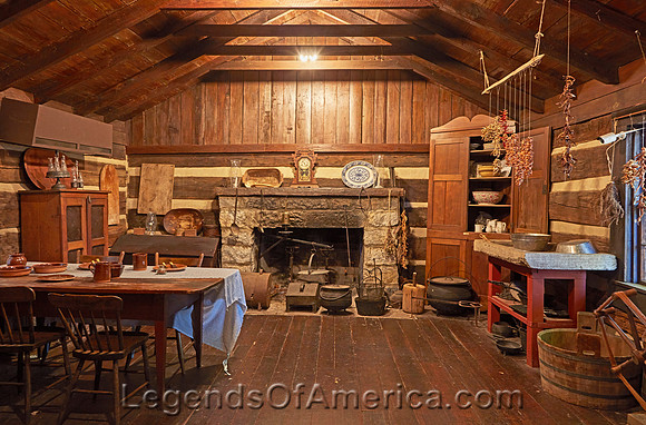 Knoxville, TN - James White's Fort Cabin Interior - 3