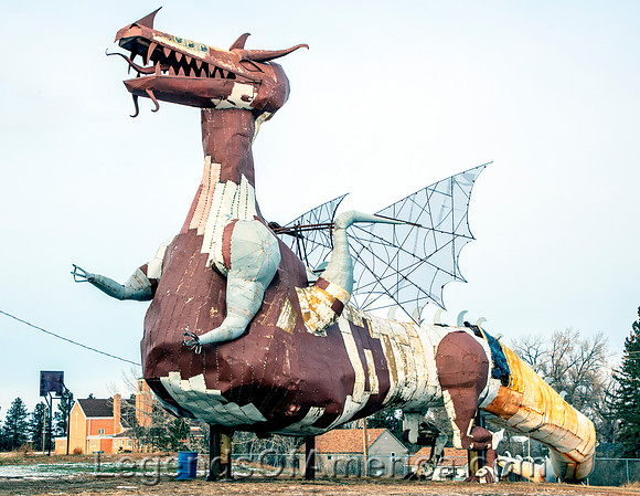 Enchanted Highway ND - Dragon Scrap Metal Sculpture