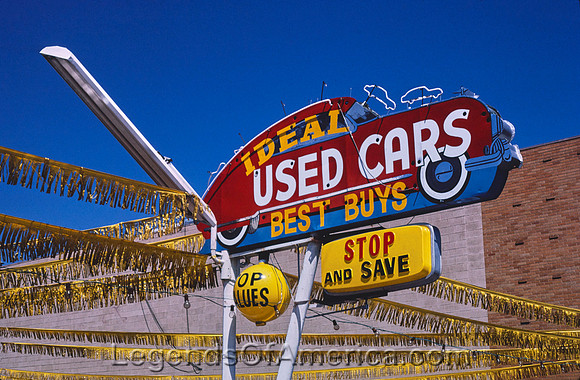 Salt Lake City, UT - Ideal Used Car Sign, 1981