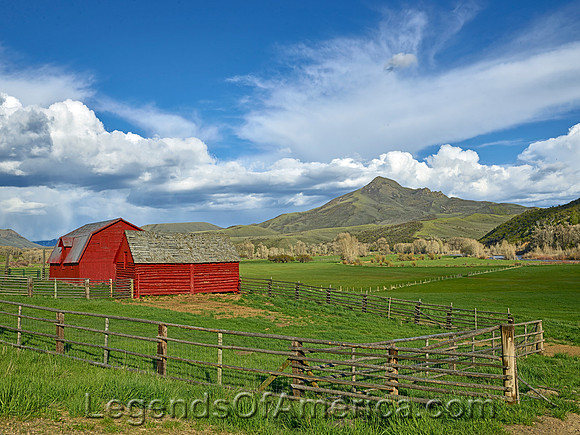 Savery, WY - Barn Near Squaw Mountain