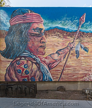Tucson, AZ - Indian Warrior Mural