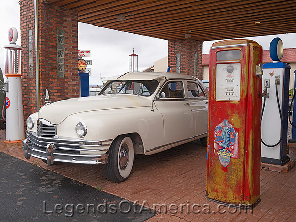 Williams, AZ - Old car and gas pumps