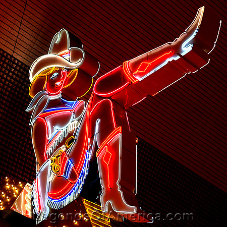 Las Vegas, NVV- Fremont Street Glitter Girl