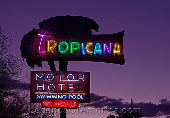 Tucson, AZ - Tropicana Motor Hotel Sign