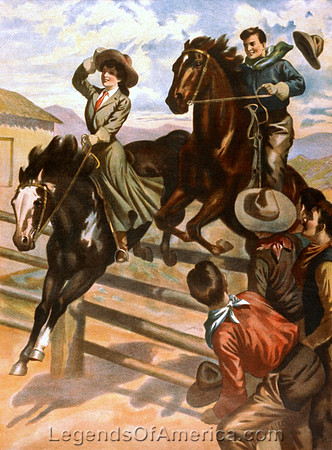 Cowgirl and Cowboy