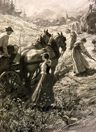 Woman Harvesting, 1915