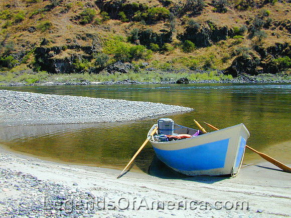 Lower Salmon River, ID - boat