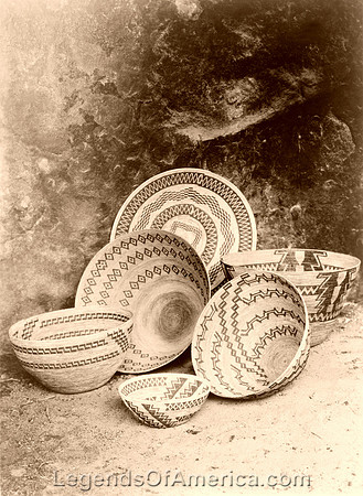 Yokut Baskets in the Painted Cave