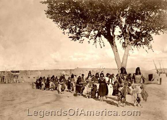 Tewa Indians, Tablita Dance, NM, 1905