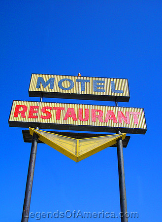 McLean, TX - Texas Motel Sign