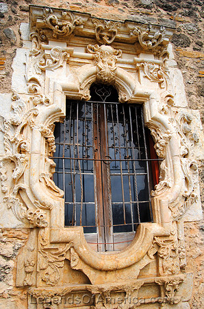 San Antonio, TX - Mission San Jose - Rose Window Detail