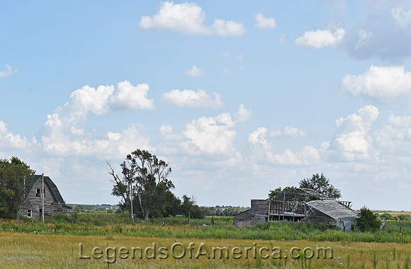Rush Center, KS - Old Barns Near