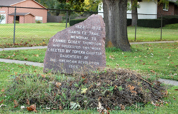 Burlingame, KS - Santa Fe Trail Marker