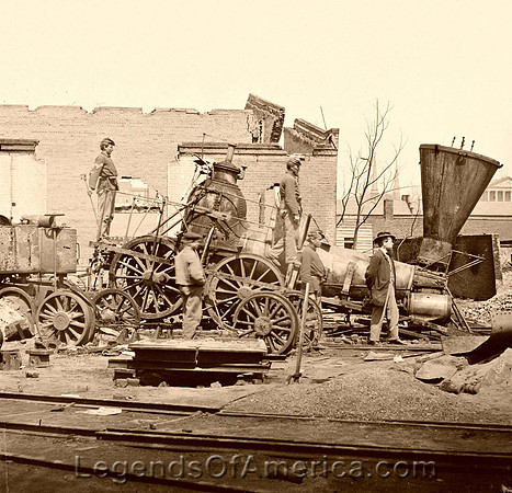 Richmond, VA - Crippled Train, 1864