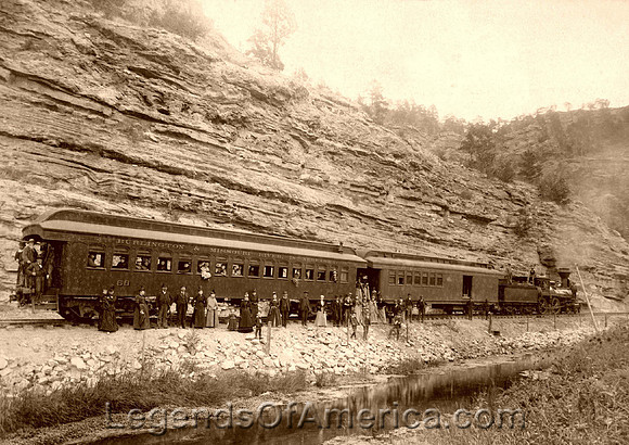 Hot Springs, SD - Railroad, 1891