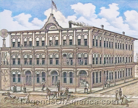 Stockton, KS - Hicks Hotel, by L.H. Everts & Co., 1887.