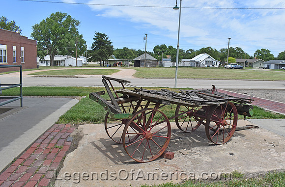 Downs, KS - Railroad Baggage Cart