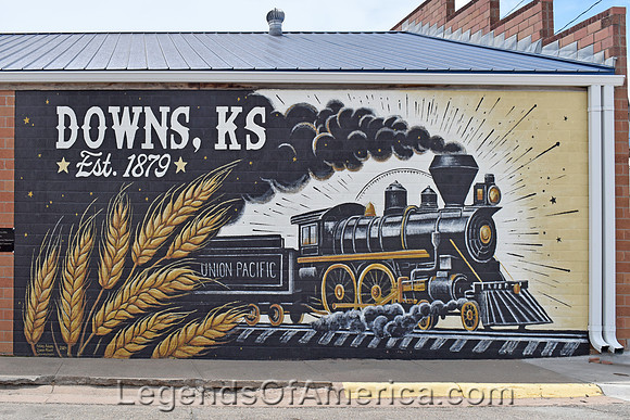 Downs, KS - Railroad Mural