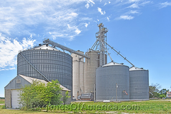Asherville, KS - Grain Elevators & Silos