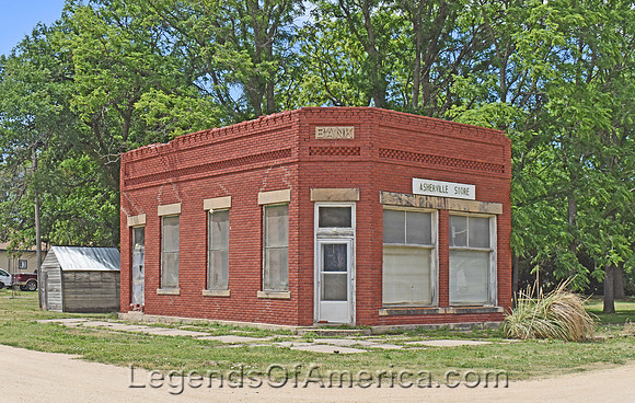 Asherville, KS - Old Store-Bank