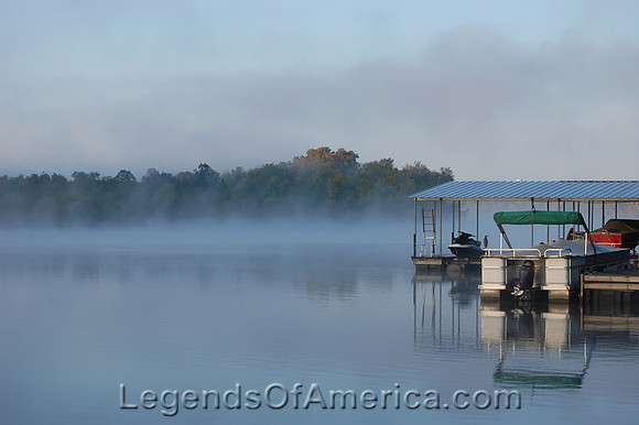 Lake of the Ozarks - Heron in the Mist